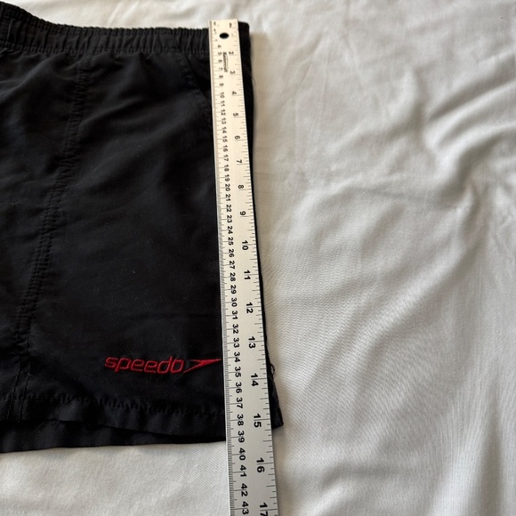 Speedo Men's Small Elastic Waist Swim Trunk Bottoms Pull On Mesh Lined Black - Picture 13 of 14